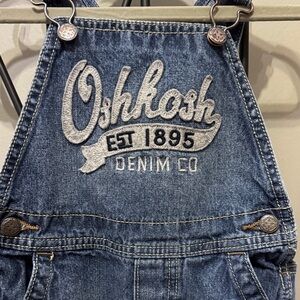 OshKosh B'gosh Blue Denim Overalls size 24 months